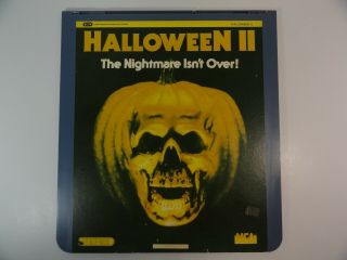 Halloween Ii 2 John Carpenter (c22) Ced Videodisc Movie Rare