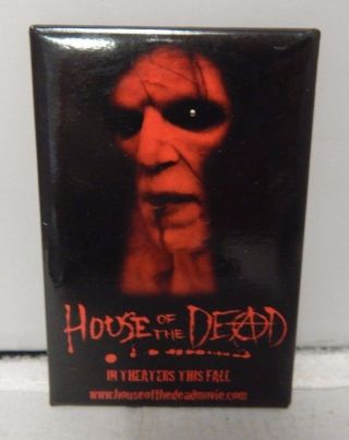 House Of The Dead Promo Mini Movie Poster Pin & Sticker Clint Howard Rare