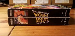 Natural Born Killers Director ' s Cut on VHS Rare and OOP Oliver Stone Cult 3