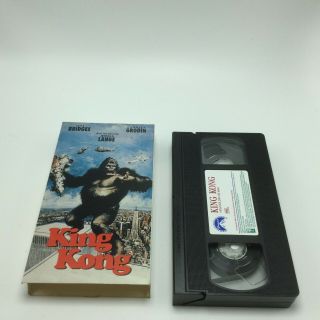 King Kong Vhs Tape Movie 1996 Jeff Bridges Jessica Lange Rare