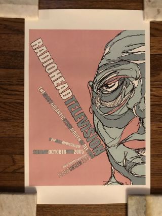 Radiohead Television: Most Gigantic Lying Mouth Promo Poster Art - Rare