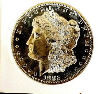 1882 S Morgan Silver Dollar Gem Bu Pl Ultra Deep Glassy Rare Satin