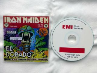 Iron Maiden El Dorado 2010 Rare Cd Promo Emi Germany