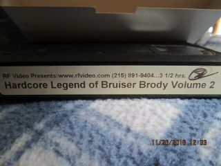 HARDCORE LEGEND OF BRUISER BRODY & VOL 2 VERY RARE VHS TAPE SET (2 VHS TAPES) 4