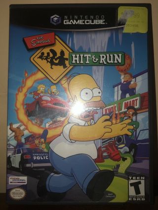 Simpsons: Hit & Run (nintendo Gamecube,  2003) Black Label Rare