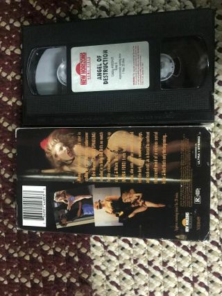 Angel Of Destruction SEXY SLEAZE Big Box Slip rare oop VHS 2