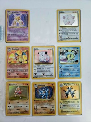 Pokemon Trading Card Game Base Set 97 Of 102 Cards Commons Uncommons Rares Holos