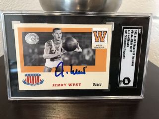 2001 Fleer Jerry West Autograph In Person Signed Verified Rare One Of A Kind