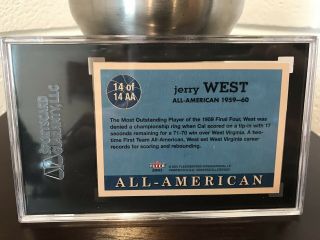 2001 Fleer Jerry West Autograph In Person Signed Verified Rare One Of A Kind 2