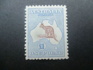Kangaroo Stamps: £1 3rd Watermark - Rare (d320)