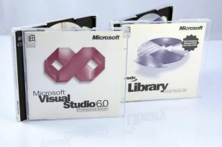 (RARE - GERMAN) Microsoft Visual Studio 6.  0 Professional with MSDN Library 5