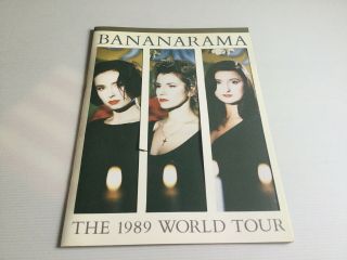Very Rare Bananarama The 1989 World Tour Program Concert Brochure Book