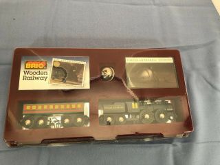 Brio Wooden Train Railway Polar Express In Packaging Rare