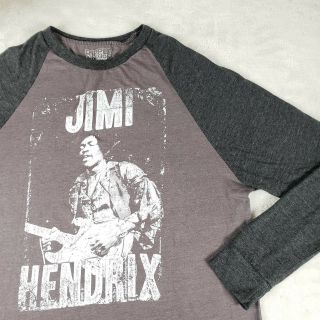 Jimi Hendrix Graphic T - Shirt Sweatshirt L/s Graphic Guitar Sz Medium Rare