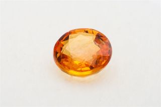 Rare $1000.  75ct Natural Orange Sapphire Round Cut Loose Gem