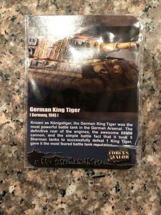 RARE Forces Of Valor Unimax 1:32 German King Tiger Tank Normandy 1944 5
