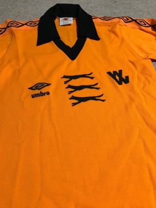 Wolves Football Shirt Wolverhampton Wanderers Rare Retro Umbro 2