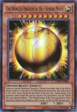 The Winged Dragon Of Ra - Sphere Mode - Dpbc - En001 - Ultra Rare - 1st Edition,  N