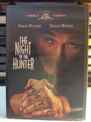 The Night Of The Hunter (dvd,  2000) Robert Mitchum Shelley Winters 1955 Rare