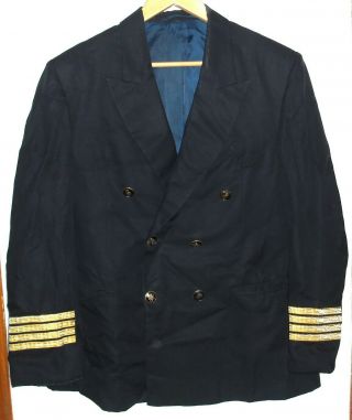Greece Olympic Airways Pilot Jacket Xl Rare Greek