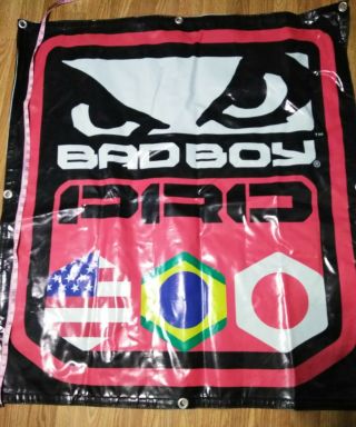 Bad Boy Mma Fight Brand - Huge Heavy Duty Banner 42x37 Inches - Rare Banner