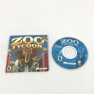 Zoo Tycoon Rare Pc Game Microsoft 2001 Pc Cd - Rom W Sleeve