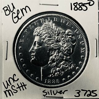 1885 O Bu Gem Morgan Silver Dollar Unc Ms,  U.  S.  Rare Coin 3725