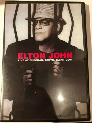 Elton John Live At Budokan Tokyo Japan 2001 Dvd - Rare