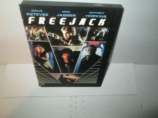Freejack Rare Sci - Fi Dvd Mick Jagger Emilio Estevez Anthony Hopkins 1992