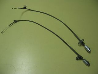 1958 Chevy Interior Cowl Vent Control Cables W/ Knobs / Pair.  Rare
