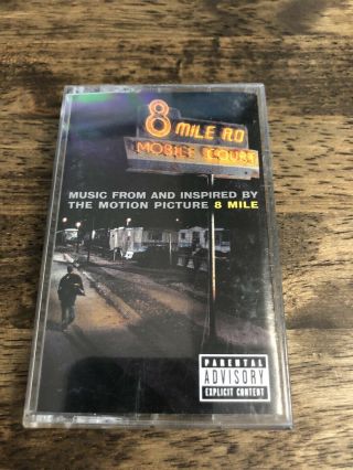 8 Mile Soundtrack Cassette Tape Rare Eminem Dr Dre 50 Cent Snoop Dogg