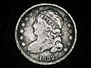 1832 Rare Nicer Grade Capped Bust Silver Dime 187 Years Old