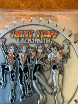 Joint Staff Locksmith Destroyer KISS Challenge Coin Gene Simmons Rare Heavy 3