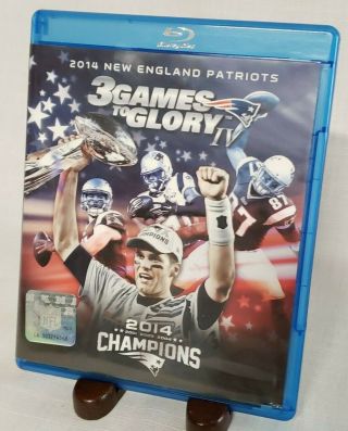 3 Games To Glory Iv 3 Blu - Ray Rare England Patriots Nfl 2014
