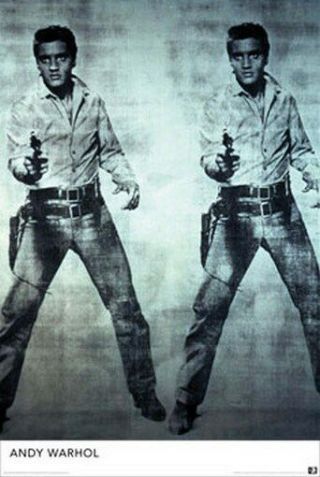 Elvis Presley Andy Warhol Poster - Rare 24x36 Print