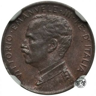 Italy: 1 Centesimo 1911 - R.  Vittorio Emanuele Iii.  Ngc Ms 63 Brown.  Rare