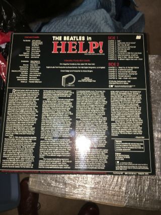 HELP Criterion Laserdisc LD VERY RARE THE BEATLES 5