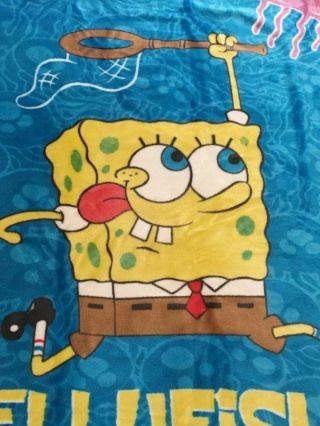 SpongeBob Squarepants plush throw blanket large 50 