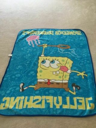 SpongeBob Squarepants plush throw blanket large 50 