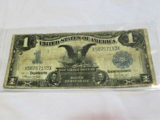 1899 $1 SILVER CERTIFICATE LARGE SIZE NOTE RARE US NOTE. 3