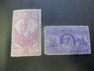 Queensland Stamps: Patriotic Fund Set - Rare (f224)