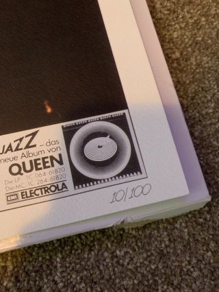 Queen ‎Are coming Rare Limited Edition (100) Lithograph Picture Poster Concert 2