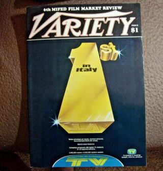 Variety 1980 (cover) 1st In Italy Rare