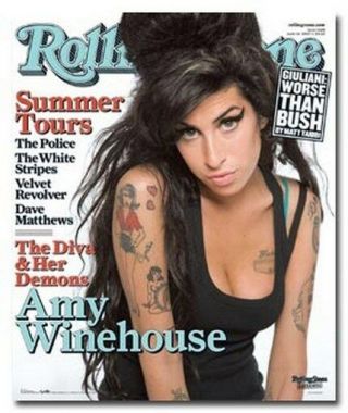 Amy Winehouse Poster Rolling Stone Cover Rare Hot - Print Image Photo