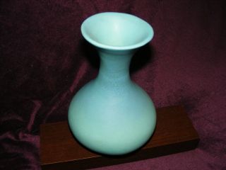 Van Briggle Pottery Vase - Rare - Variation Band - 8 inches Tall - Turquoise Ming 2
