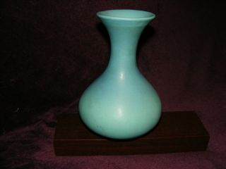 Van Briggle Pottery Vase - Rare - Variation Band - 8 inches Tall - Turquoise Ming 5