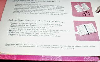 BETTER HOMES AND GARDENS COOKBOOK First Edition 1953 RARE 5