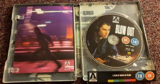 Blow Out Limited Edition Steelbook Blu - ray REGION B Arrow Video DePalma Rare oop 3