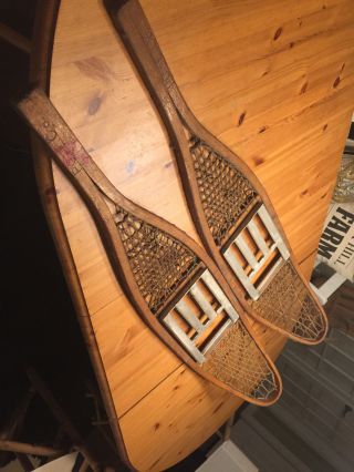 Rare Vintage Pg&e Snow Shoes From The Sierra Mountains A Piece Of History