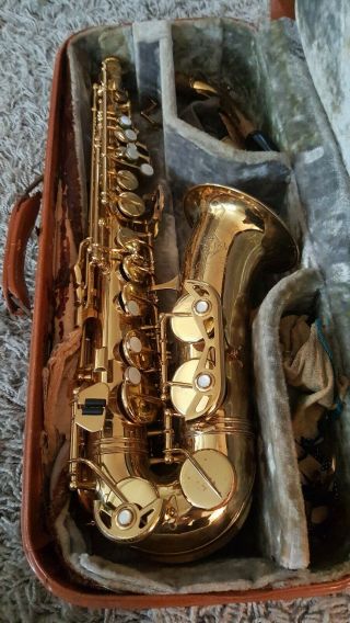Rare Vintage Noblet Paris 73 Alto Saxophone Sax Vandoren Mouthpiece